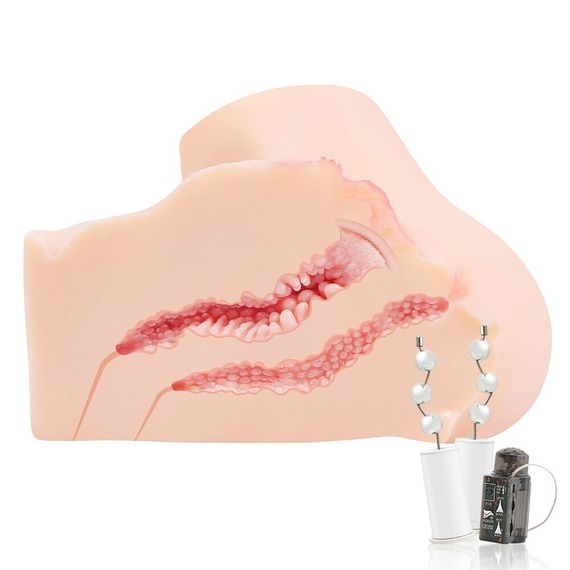 Мастурбатор Kokos ONAHOLE 01 Vagina 2WayPlus з функцією масажу та вібрацією | Зображення 2