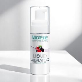 Лубрикант Amoreane Med Liquid Vibrator Berries 30 мл — з ефектом вібрації для яскравих відчуттів