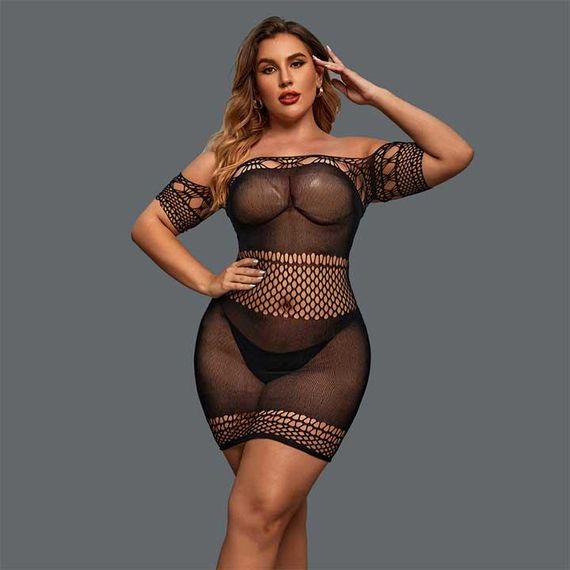 Сексуальное мини-платье с короткими рукавами M-L-XL