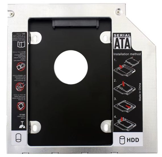 Перехідник адаптер CD/DVD 12.7 mm to HDD/SSD 2.5" | Зображення 1