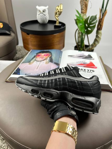 Чоловічі кросівки Air Max 95 All Black Grey весна / літо / осінь A3860 42 26,5 | Зображення 4