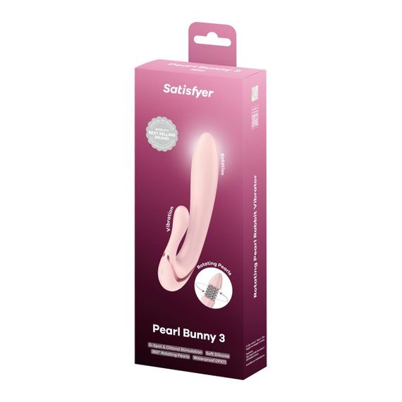 Вібратор-кролик Satisfyer Pearl Bunny 3 Sex Aura | Зображення 7