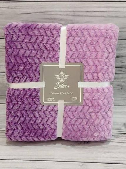 Плед Belizza Kapadokya lila 200х220см Микрофибра