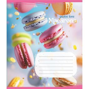 Зошит загальний "Макаруни" 048-590197K-4 в клітинку, 48 аркушів