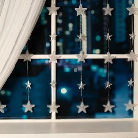 Гірлянда-штора 120LED Зіркопад XMAS Multi, Мультиколор / Світлодіодна гірлянда на вікно 3*1,8 м (234568504_419)