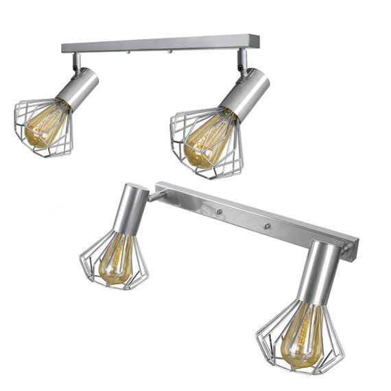 Світильник лофт MSK Electric Diadem настінно-стельовий NL 22151-2 CR хром | Зображення 1