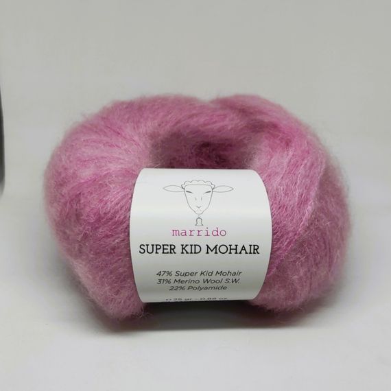 Super Kid Mohair № 12 (Marrido-Gazzal) Турецька пряжа для в'язання нитки кід мохер 64412 | Зображення 1