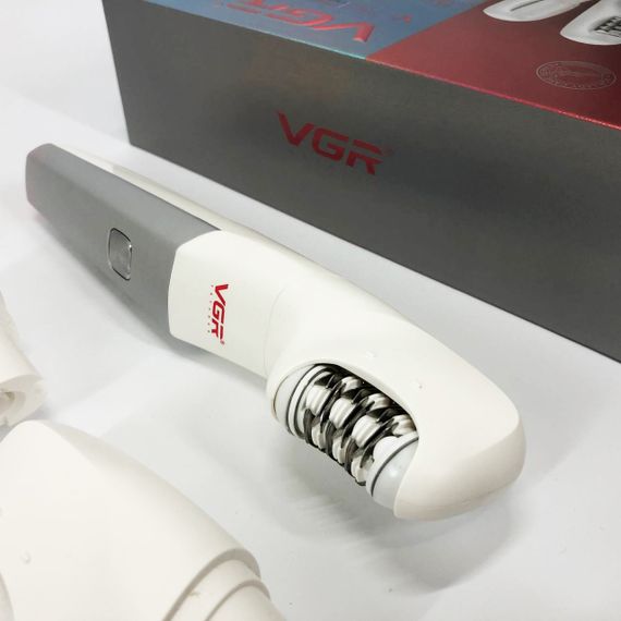 Епілятор VGR 5 в 1 V-752, 5 насадок. Колір: червоний | Зображення 5