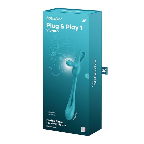 Мультивибратор Satisfyer Plug & Play 1, для нее и для него, 2 мотора | Зображення 7