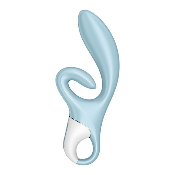 Вібратор-кролик Satisfyer Touch Me Блакитний з подвійним відростком та трьома потужними моторами | Зображення 2