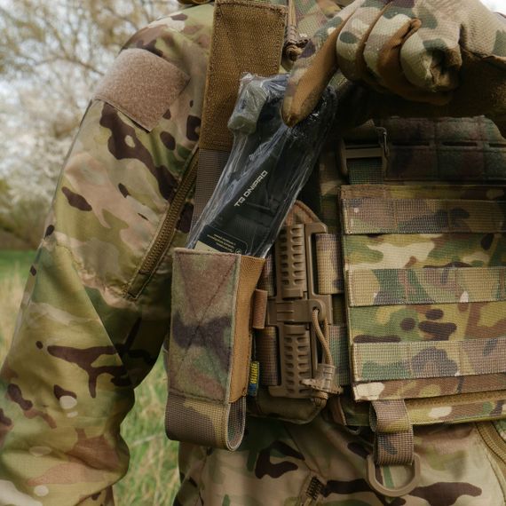 Подсумок под турникет открытого типа с креплениями для тактических ножниц и маркера мультикам. | Зображення 8