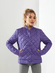 Куртка з ефектом стьобання, арт.310, фіолетовий