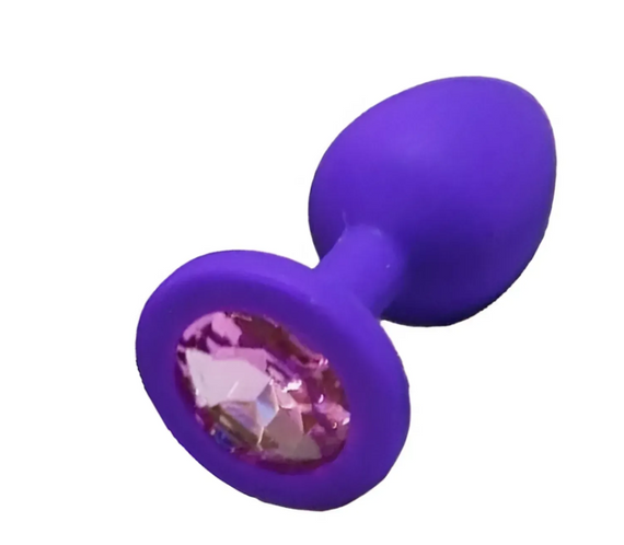 Силиконовая анальная пробка с кристаллом SKN KSIL-11S ( размер S ) sexstyle | Зображення 3