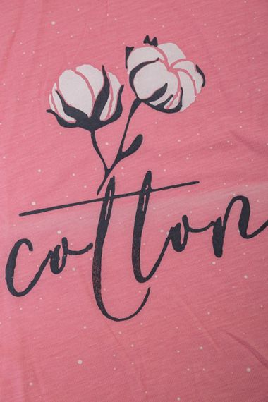 Пижама женская с принтом  -уценка, цвет розовый, 243R7060-U-6 | Зображення 5