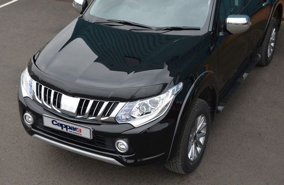 Дефлектор капоту (2015-2019, EuroCap) для Mitsubishi L200 рр | Зображення 1
