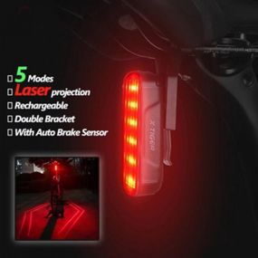 Задний фонарь для шоссейного велосипеда LEADBIKE LD80-6LED, Задняя велосипедная фара мигалка BY-41
