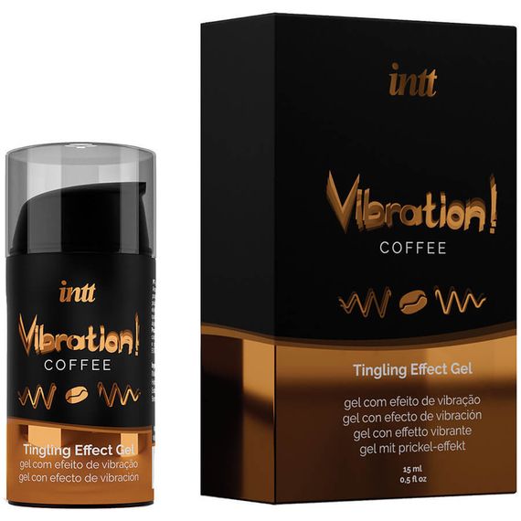 РІдкий вібратор Intt Vibration Coffee з ароматом кави 15мл Sex Aura