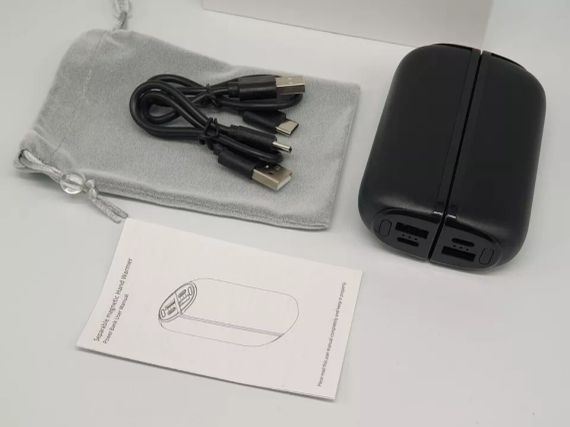 Грелка для рук Power Bank Type-C 5000mAh x2 5V/2A Разделяемая магнитная грелка OT-83 | Зображення 3