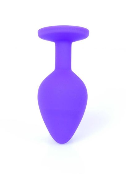 Анальна пробка - Jewellery Silicone Purple Plug M Red Sex Aura | Зображення 5