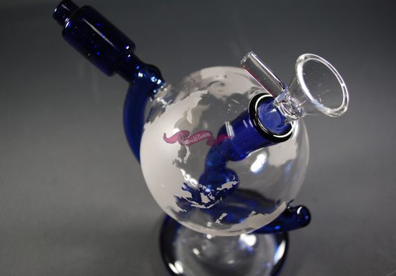 Стеклянная трубка Globe синяя | Зображення 2