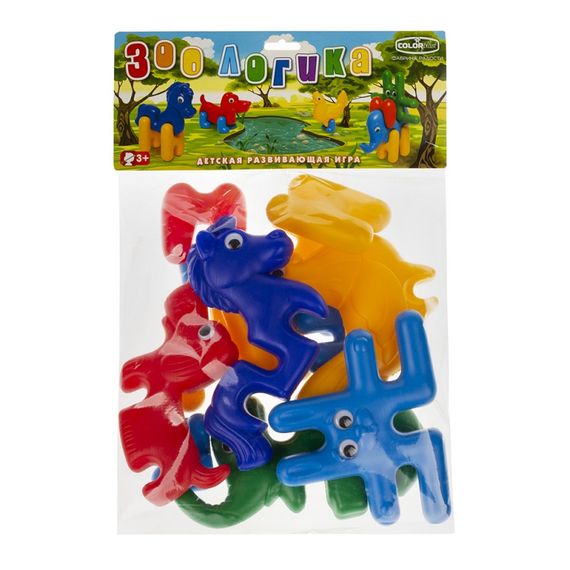 Дитячий конструктор-пазл "Зоо-Логіка": тваринки 1647 з 13 деталей | Зображення 2