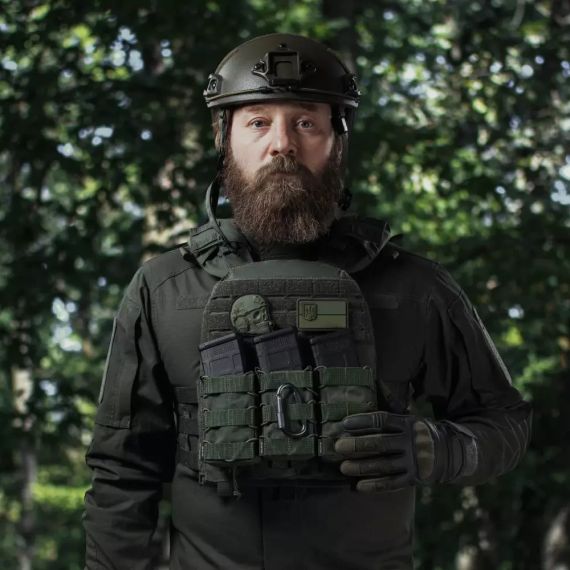 Плитоноска MVP Lite Ukrarmor Modular Vest Platform, плитоноска-носій Cordura MOLLE ЗСУ, страйкбол, колір Олива | Зображення 1