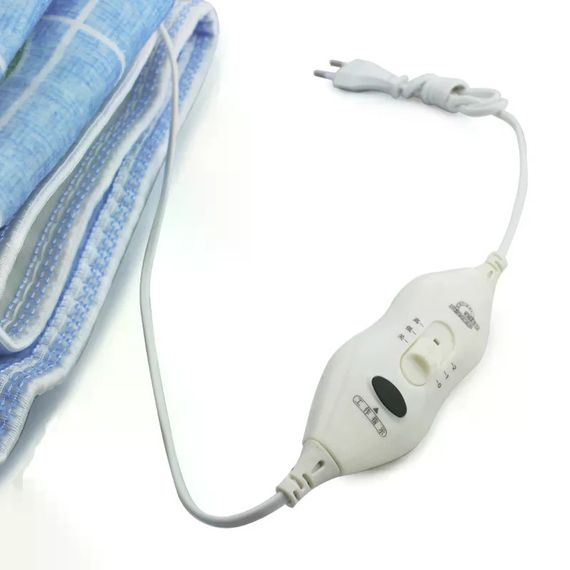 Електропростирадло Electric Blanket 150×170 см з 2 режимами підігріву, клітинка з вишнями | Зображення 3