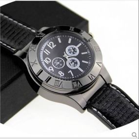 Годинник чоловічий зі спіральною запальничкою XL-161 Чорний