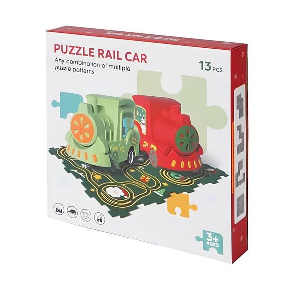 Розвиваюча іграшка-пазл SHT XDL588-19 Merry Christmas (13pcs) Green | Зображення 5