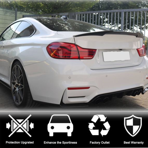 Спойлер кришки багажника Карбон V8 (для F82) для BMW 4 серія F-32 2012-2020 рр | Зображення 2