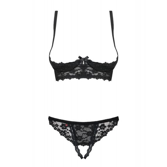 Комплект Obsessive letica 2 pcs cupless set black L/XL | Зображення 2