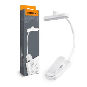 Світлодіодний світильник акумуляторний для читання VIDEX VL-NL134W White