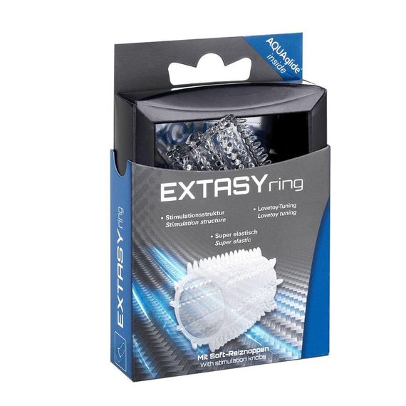 Насадка на пеніс Joy Division Extasy Ring з вусиками, прозора, 4.5 х 2.1 см Sex Aura | Зображення 2