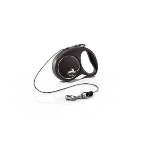 Рулетка Flexi Black Design XS, трос 3 м, черный