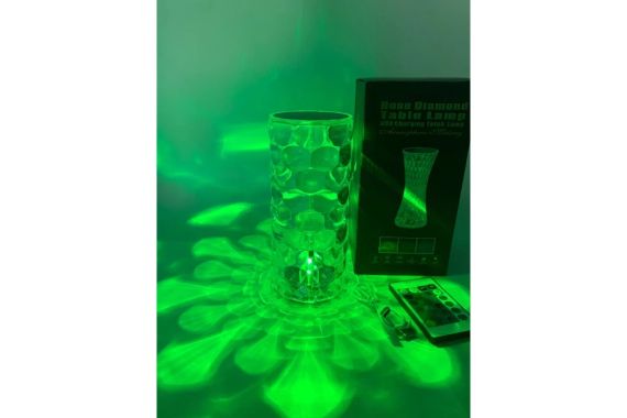 Настольная лампа (Аккумуляторная) ночник Алмаз RGB NEW Crystal Lamp Diamond | Зображення 3