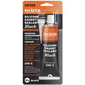 Герметик силіконовий чорний SHAFER SD109 85гр