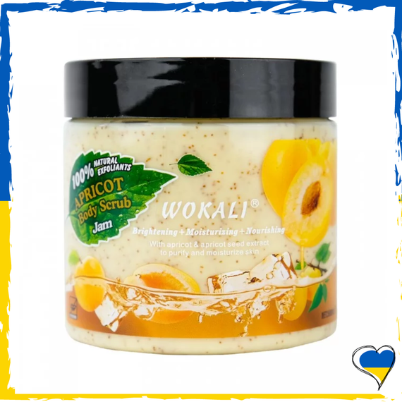 Скраб для тіла Wokali Body Scrub Jam Apricot WKL371 500 мл