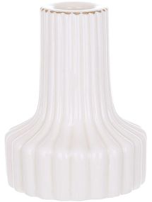 Набір 4 керамічних свічника "White Candle" фігурний, білий, Ø8х9.5см