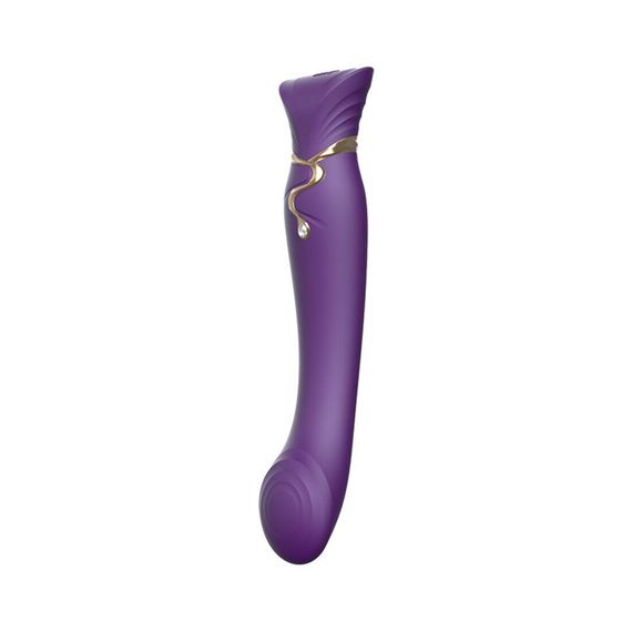 Смартвібратор Zalo — Queen Twilight Purple, пульсівна перлина, кристал Swarovski Sex Aura
