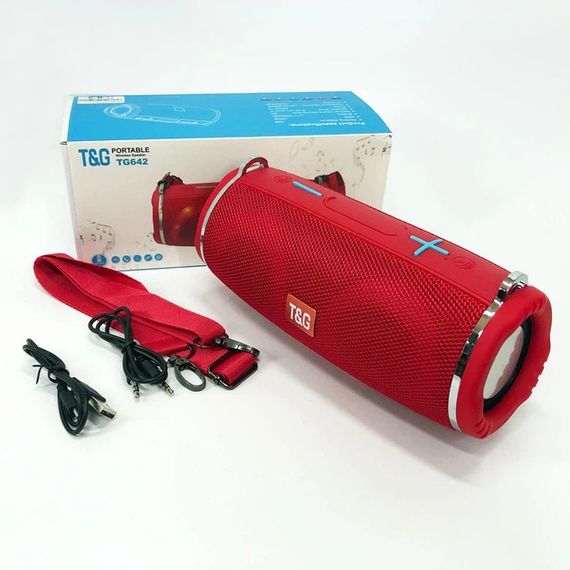 Колонка портативна Bluetooth T&G TG642 red червона | Зображення 8