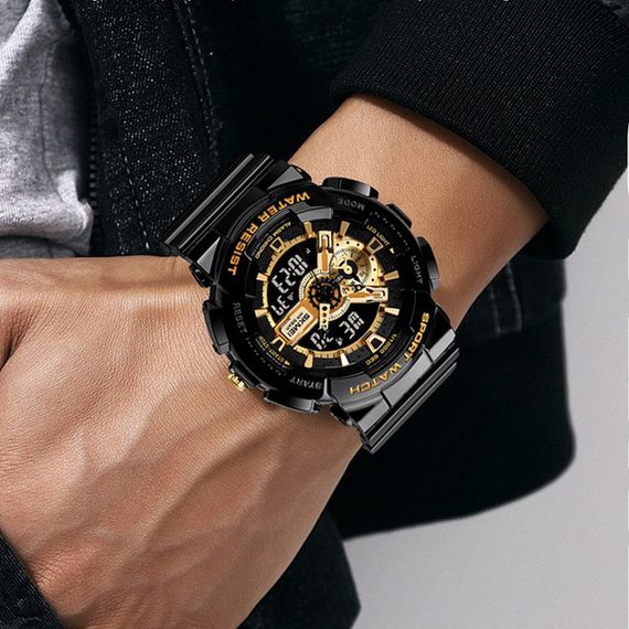 Skmei 1688 Black-Gold | Зображення 1