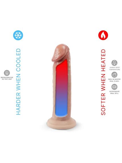 Фалоїмітатор термореактивний реалістичний Silexd Premium Real Skin Model 2 (6") на присоску, бежевий sexstyle | Зображення 3