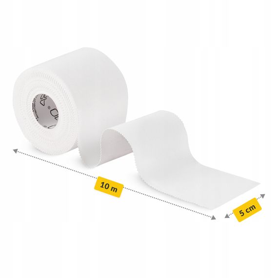 Стрічка кінезіологічна (кінезіо тейп) 4FIZJO Rigid Tape 5 см x 10 м жорстка White (P-5905973400824) | Зображення 3