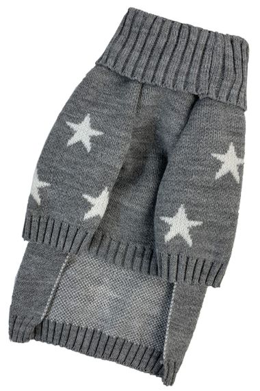 Светр в'язаний Зiрочки сiрий  Y-329 | Зображення 2