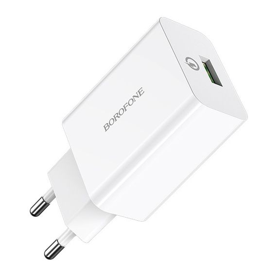 СЗУ Borofone BA21A Long journey QC3.0 3A (1USB-A) Белый