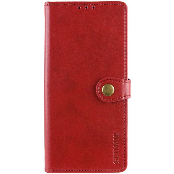 Шкіряний чохол-книжка GETMAN Gallant (PU) для Motorola Moto G57 / G57 Power Червоний