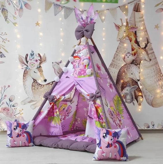 Дитячий вігвам намет будиночок для дівчаток БОН БОН My little pony 180 см | Зображення 4