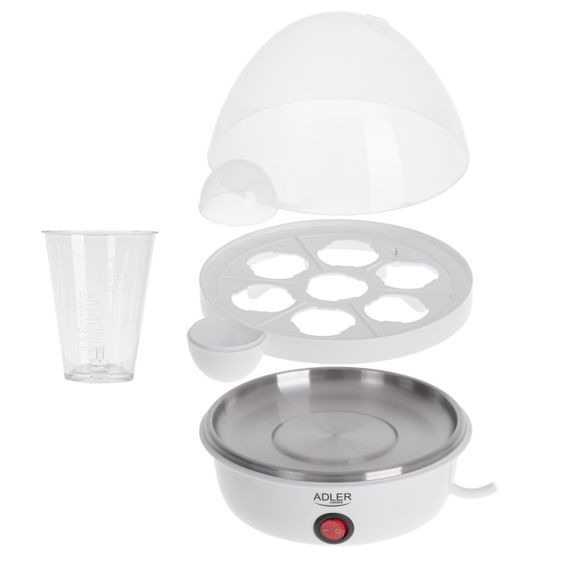 Яйцеварка электрическая Adler AD 4459 на 7 яиц, 450 Вт, автоматическое отключение, звуковой сигнал | Зображення 4