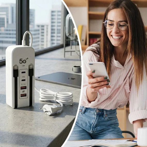 Сетевое зарядное устройство 26X-200 66W на 2 USB | Зображення 4