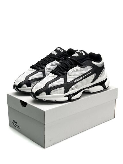 Чоловічі кросівки Lacoste L003 2K24 PRM White Black Silve  (текстиль) A4390 | Зображення 2